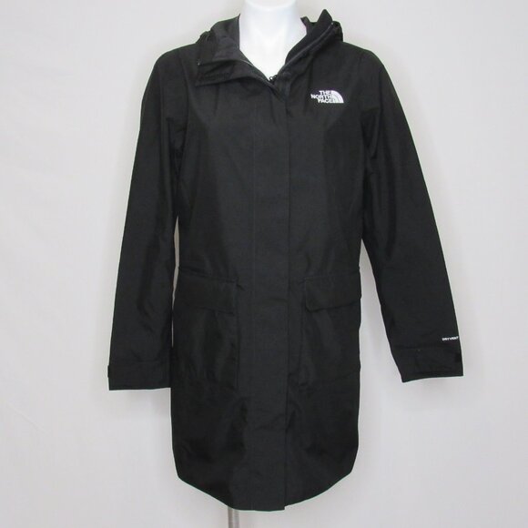 The North Face Black CITY BREEZE Rain Parka Women's M Medium - Picture 2 of 10